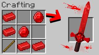 Minecraft But You Can Craft a Blood Sword [upl. by Beach]