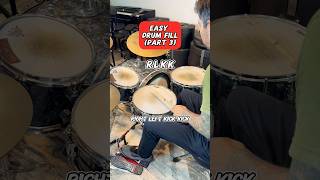 Easy Double Pedal Drum Fill RLKK Beginner Drum Lesson drums [upl. by Otes398]