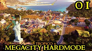 Tropico 6 MEGACITY amp HARDMODE  New Beginning  MAX Difficulty amp Huge Map City Builder Part 01 [upl. by Benco511]