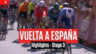 Vuelta a España 2024 Stage 3 Highlights [upl. by Charin]