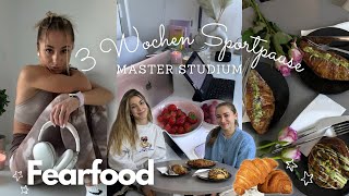 Zurück im Gym nach 3 Wochen Fear food Challenge Recovery Master Studium  DAS GYM Wien  VLOG 📚✨ [upl. by Keir417]