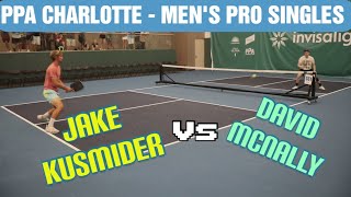 PPA Charlotte Pro Mens Singles Jake Kusmider vs David McNally [upl. by Mosora]