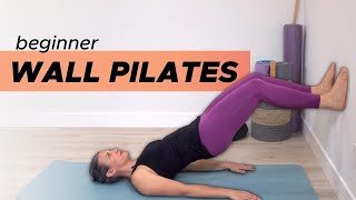 Beginner Wall Pilates  20 min athome Workout [upl. by Annoyi761]