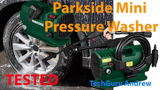 Parkside Mini Pressure Washer PHDM 110 A1 Mini [upl. by Bald930]