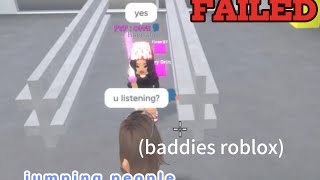 FAILED 5 likes for pt 2 fypシ゚viral funny viral fail roblox baddies [upl. by Zilla417]