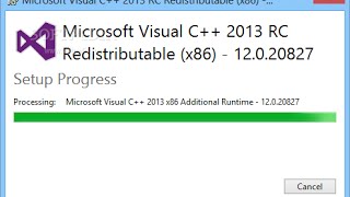 How to Download and Install Visual C Redistributable Packages for Visual Studio 2013 [upl. by Jon]