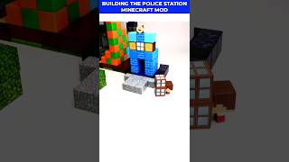 BUILDING POLICE STATION  MINECRAFT MOD  minecraftshorts shorts [upl. by Krell668]