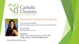 Descripción General de la Agencia Catholic Charities Caridades Católicas en Phoenix Arizona [upl. by Ellehsar]