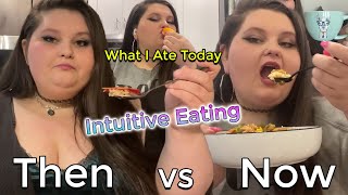 What Amberlynn Eats In A Day With Intuitive Eating  Then vs Now [upl. by Anoy]