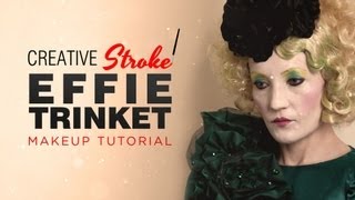 Effie Trinket The Hunger Games Makeup Tutorial [upl. by Llerej]