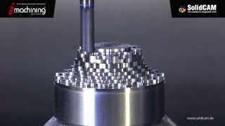 SolidCAM  Impeller fräsen [upl. by Ennoryt]