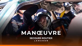 Manœuvre  secours routier à Lamanon [upl. by Carma]