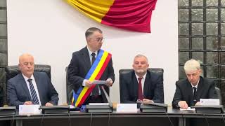 Ceremonia de depunere a jurământului de către primarul municipiului Tulcea Ștefan Ilie [upl. by Lebanna]