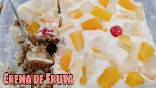 Crema de Fruta Best filipino dessertno bake easy recipe [upl. by Strauss]