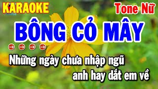 Karaoke Bông Cỏ Mây Tone Nữ Nhạc Sống Chuẩn Rumba Mới  Thanh Hải [upl. by Anelram]