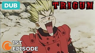 Trigun Ep 1  DUB  The 6000000000000 Man [upl. by Aihseym289]