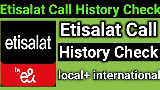 How do I check my Etisalat Call history Sms Recharge data history Check etisalat [upl. by Clovis]