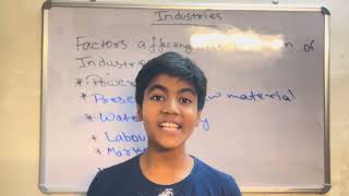 Industries Class  7 ICSE  Geography Industries icseboard Class7 geography [upl. by Nonnarb]