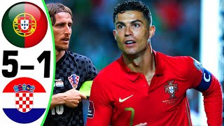 Portugal vs Croatia 51  All Goals and Highlights  2024 🔥 RONALDO [upl. by Lilla]