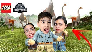 ESMAGADOS PELOS DINOSSAUROS  Lego Jurassic World  3CRUSHED BY THE DINOSAURS [upl. by Kaitlyn]