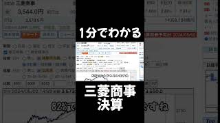 三菱商事、決算どうやったと？投資 株式投資 株 日本株 三菱商事 [upl. by Inge34]