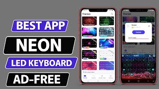 Best Free Neon Led Keyboard App for Android [upl. by Ainiger]