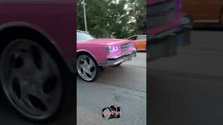 🔊🔊 pinkbrougham 🔊🔊going crazy rucciwheels rucciforged chevybrougham tiarragrilles [upl. by Nodyarb]