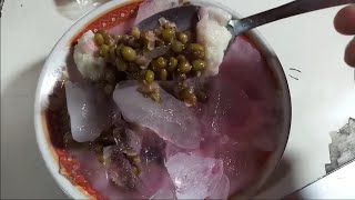 KOG PAKAI ES BATU  BUBUR KACANG HIJAU KHAS MADURA  INDONESIAN STREET FOOD [upl. by Navek]