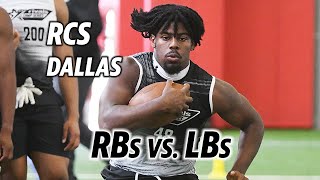 Rivals Camp Series Dallas RBs vs LBs [upl. by Ahsitram854]