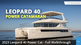 2023 Leopard 40 Power Catamaran Full Walkthrough Video Review [upl. by Neyugn]