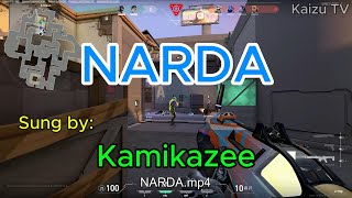 NARDA by Kamikazee  Karaoke x Valorant Highlights [upl. by Yanej]