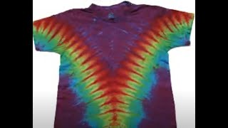 How to Tie Dye a V pattern Full [upl. by Decca]