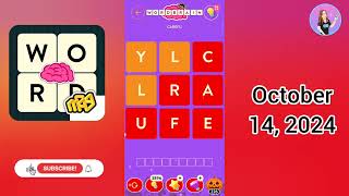 WordBrain Halloween Event October 14 2024  All Parts Answers [upl. by Brose]