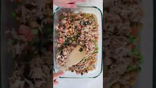 VEGAN TUNA CASSEROLE 🥘 I veganized one of my FAVE childhood meals 🥹 [upl. by Cully]