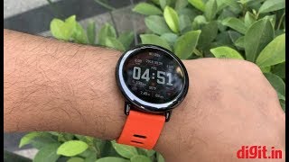 Huami Amazfit Pace Smartwatch Review  Digitin [upl. by Vogele746]