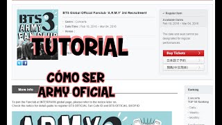 TUTORIAL Cómo ser ser ARMY oficial [upl. by Sumaes]