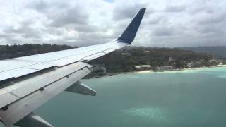 HD Delta 737800 N3736C Landing Montego Bay Jamaica MBJ Airport [upl. by Gyatt]