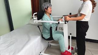 Transfer Patient to Bed Chair Toilet Shower etc  the Best Electric Lift Transport Device 2024 [upl. by Hamitaf]