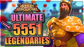 Best 5551 Legendary Commanders in Rise of Kingdoms F2PFriendly Investments [upl. by Tlevesor821]