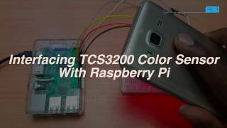 Raspberry Pi Color Sensor TCS3200 Interface  Color Detector [upl. by Sihonn946]