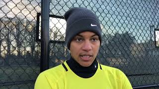 Portland Thorns goalkeeper Adrianna Franch talks about preseason training [upl. by Acihsay551]