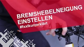 Bremshebel am Fahrrad einstellen  fxxlkurzerklärt [upl. by Shipp5]