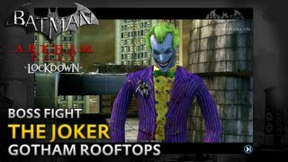 Batman Arkham City Lockdown  Walkthrough  Joker Boss Fight [upl. by Adnirol]