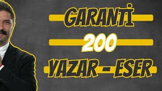 Garanti 200 Yazar  Eser [upl. by Ahsyekat7]