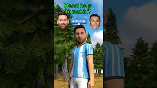 Messi saves his brother Ronaldo 😭freefire ronaldo messi neymar [upl. by Ahsieat]