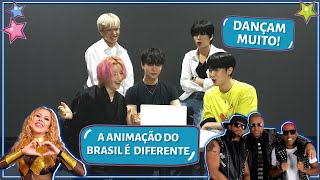 GRUPO DE KPOP REAGE A COREOGRAFIAS BRASILEIRAS COM VVS [upl. by Ottinger255]