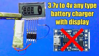 37 volt battery charger circuit with display  lithium batter charge level indicator [upl. by Nyrehtac]