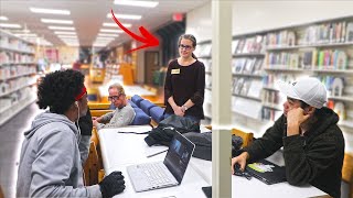 Blasting INAPPROPRIATE Songs In Library PRANK [upl. by Miarzim147]