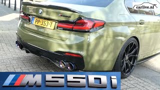 BMW M550i  SOUND ACCELERATION SPORT EXHAUST  carlive [upl. by Grenville]