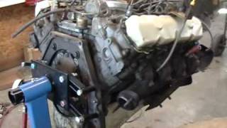 Removing the Exhaust Manifold on a Ford 69 Diesel Engine [upl. by Fernandina]